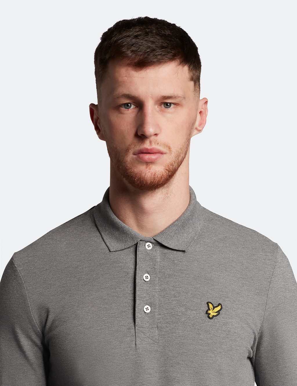 Cotton Rich Long Sleeve Polo Shirt image 5