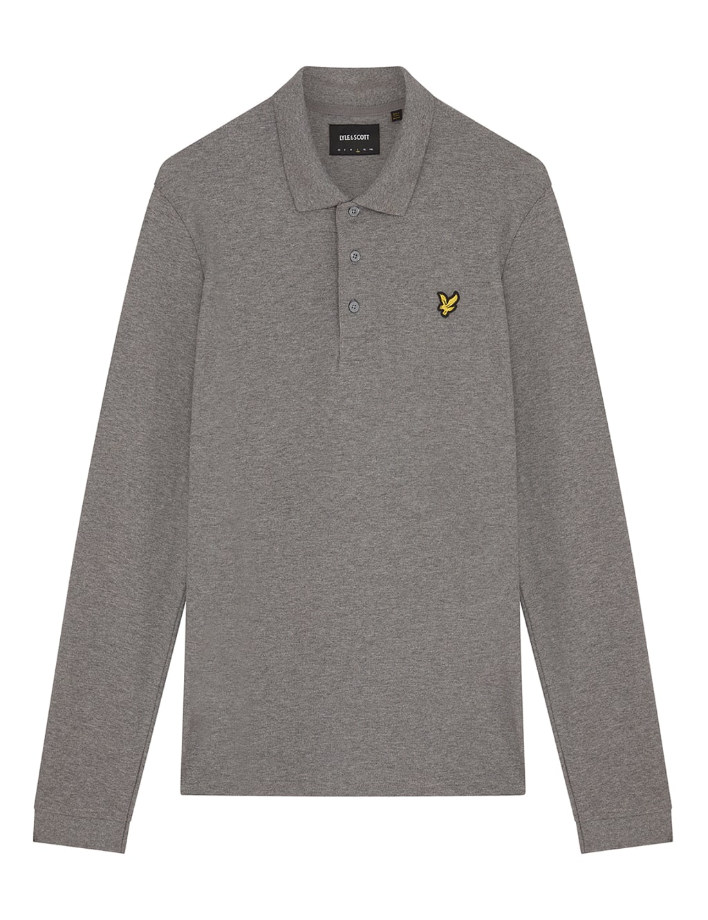 Cotton Rich Long Sleeve Polo Shirt image 2