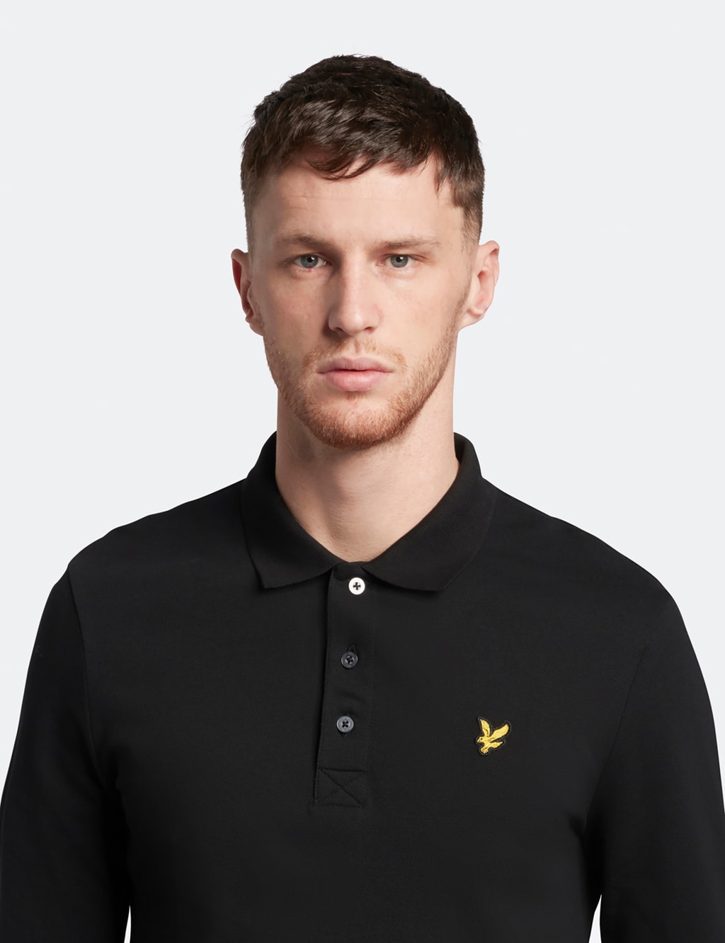 Cotton Rich Long Sleeve Polo Shirt image 4
