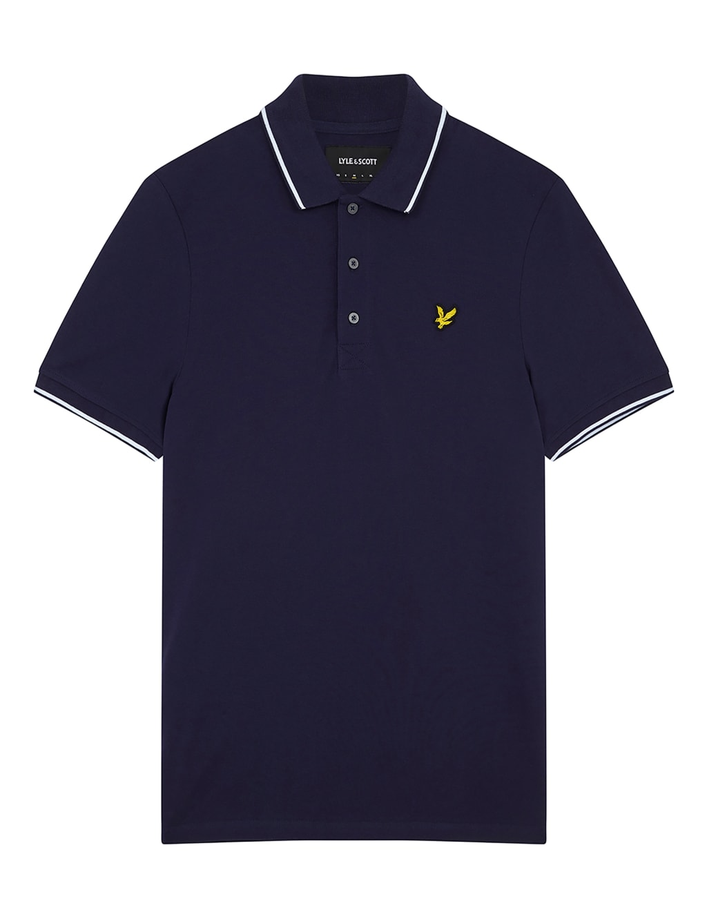 Cotton Rich Tipped Collar Polo Shirt image 2