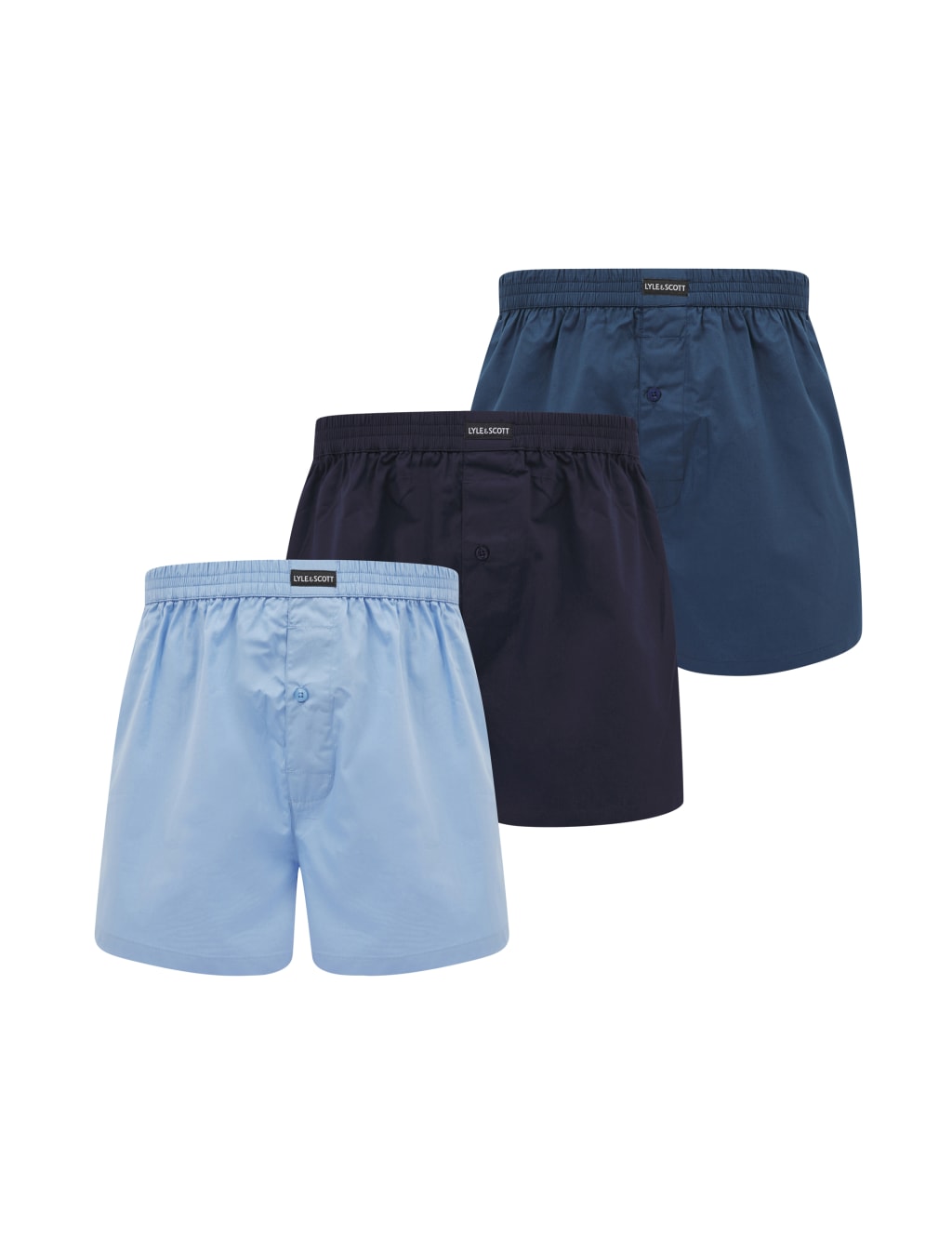 3pk Pure Cotton Woven Boxers image 1