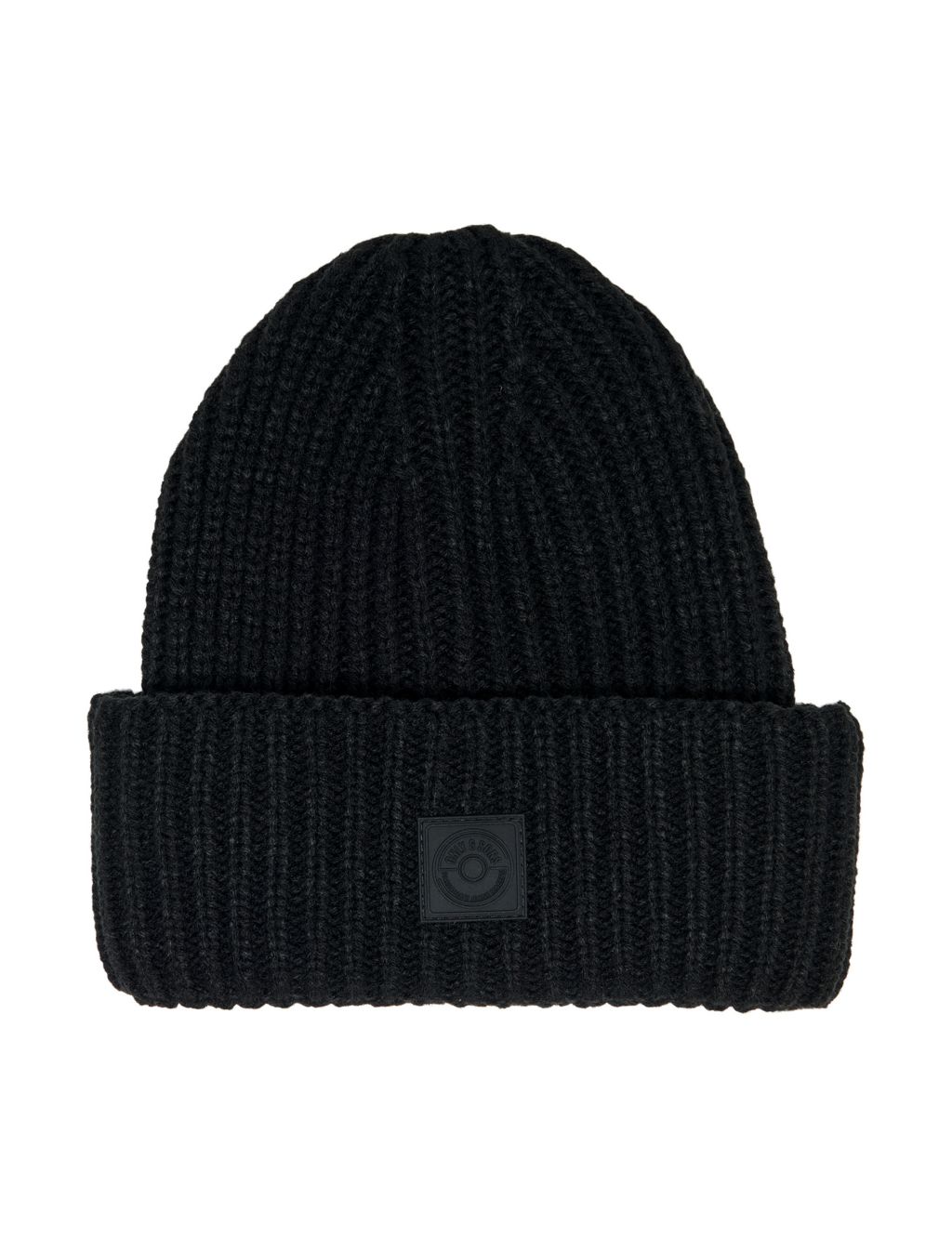 Textured Knitted Beanie Hat image 1