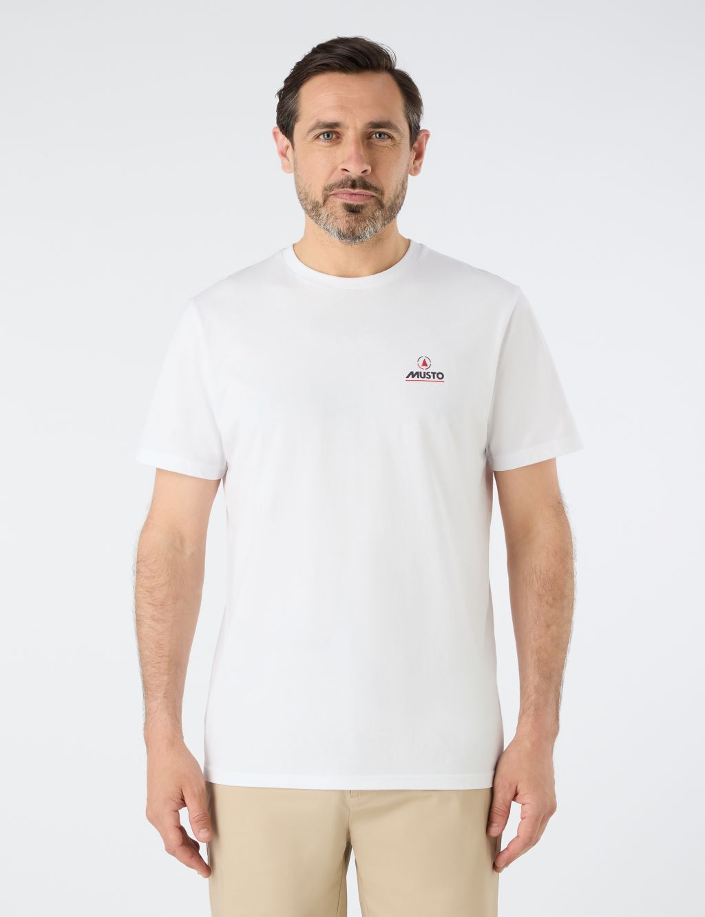 Pure Cotton Crew Neck Logo Graphic T-Shirt
