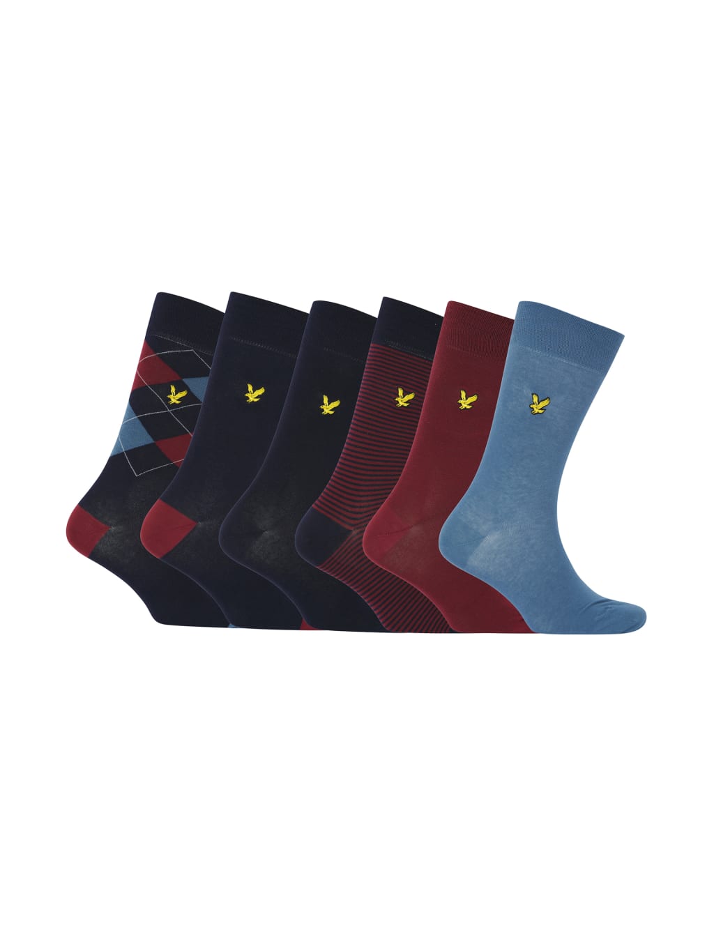 6pk Assorted Cotton Rich Socks image 1
