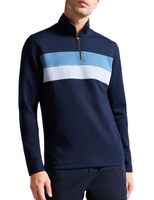 Slim Fit Modal Blend Striped Sweatshirt