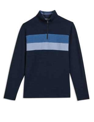 Slim Fit Modal Blend Striped Sweatshirt