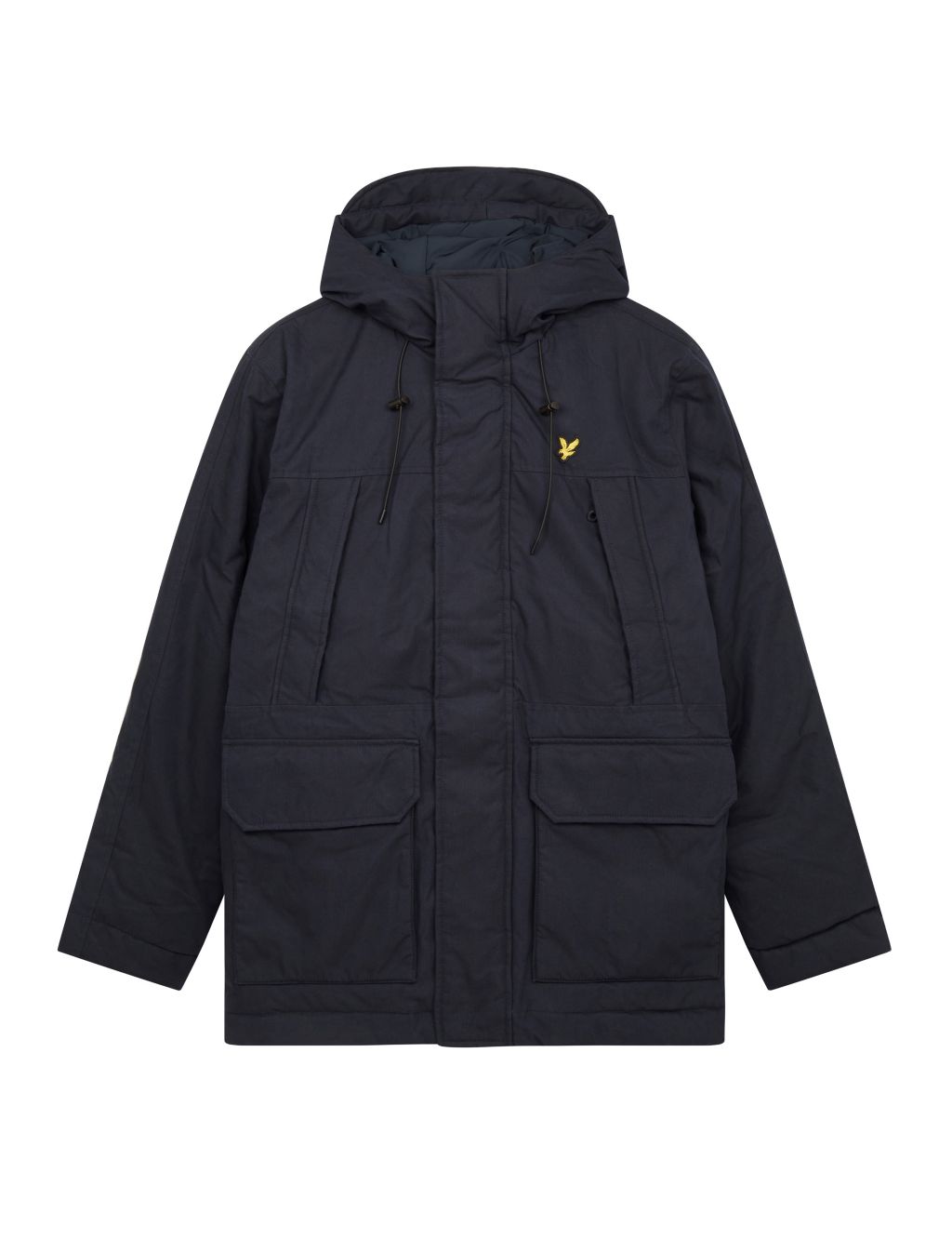 Cotton Rich Hooded Padded Parka Coat image 2