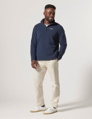 Snug Fleece Funnel Neck Half Zip Sweatshirt