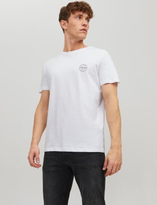 Pure Cotton Crew Neck T-Shirt