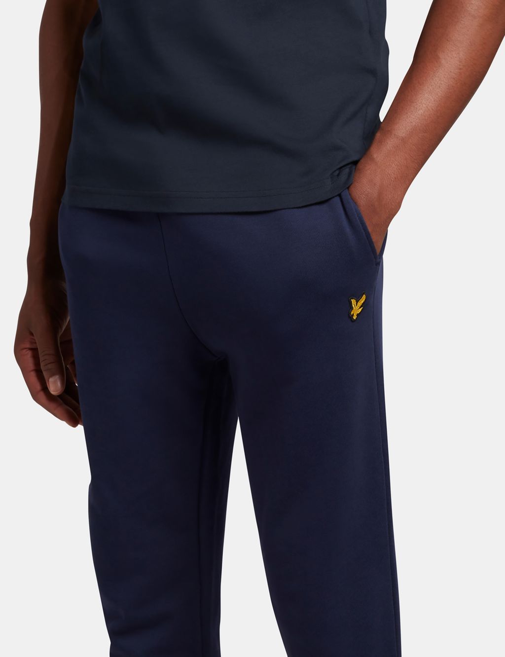 Regular Fit Pure Cotton Joggers image 3