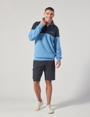 Pure Cotton Half Zip Sweatshirt
