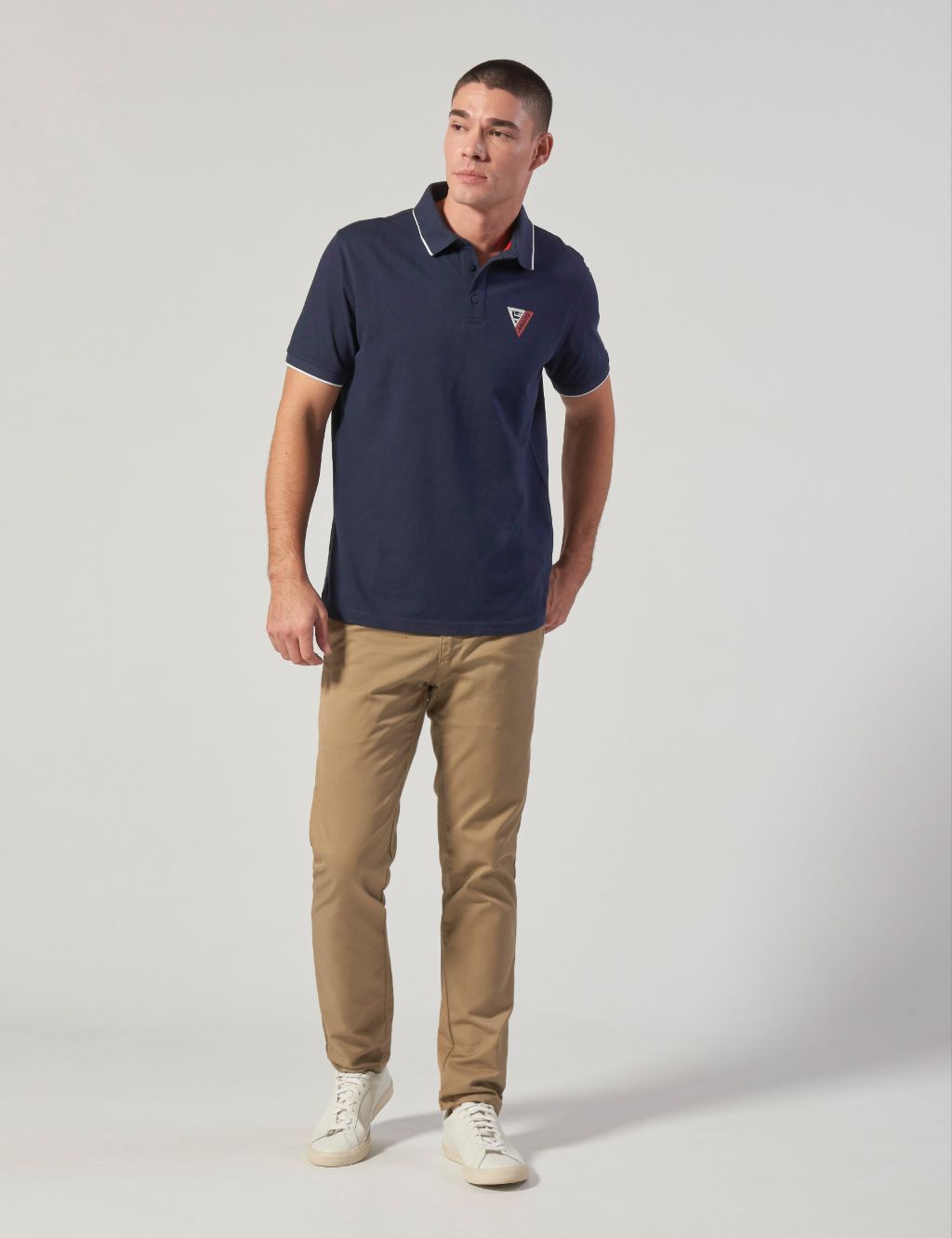 Sardinia Cotton Rich Tipped Polo Shirt image 1
