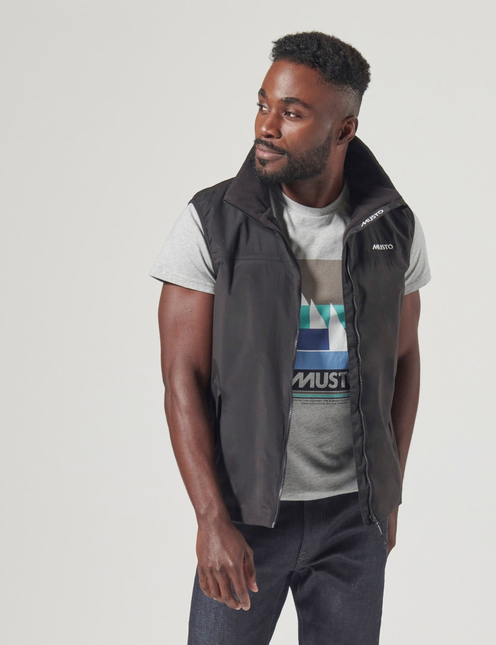 Snug Fleece Lined Zip Up Gilet image 1