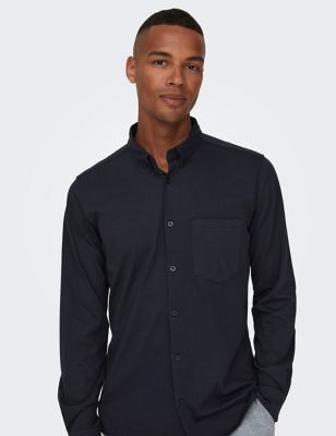 Slim Fit Cotton Blend Shirt | ONLY & SONS | M&S