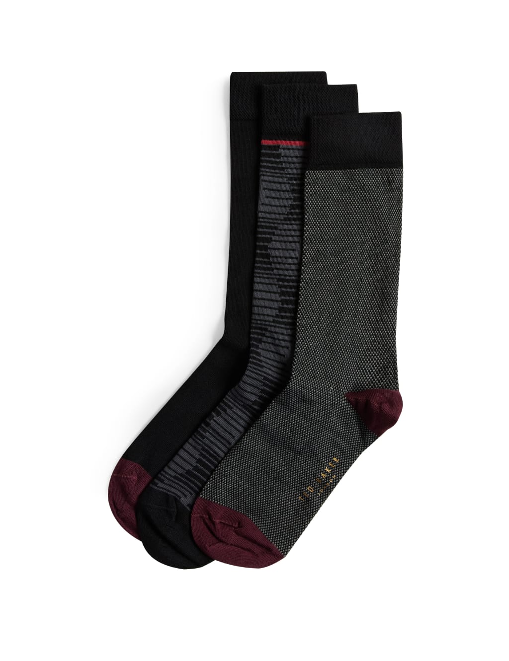 3pk Assorted Cotton Rich Socks image 2