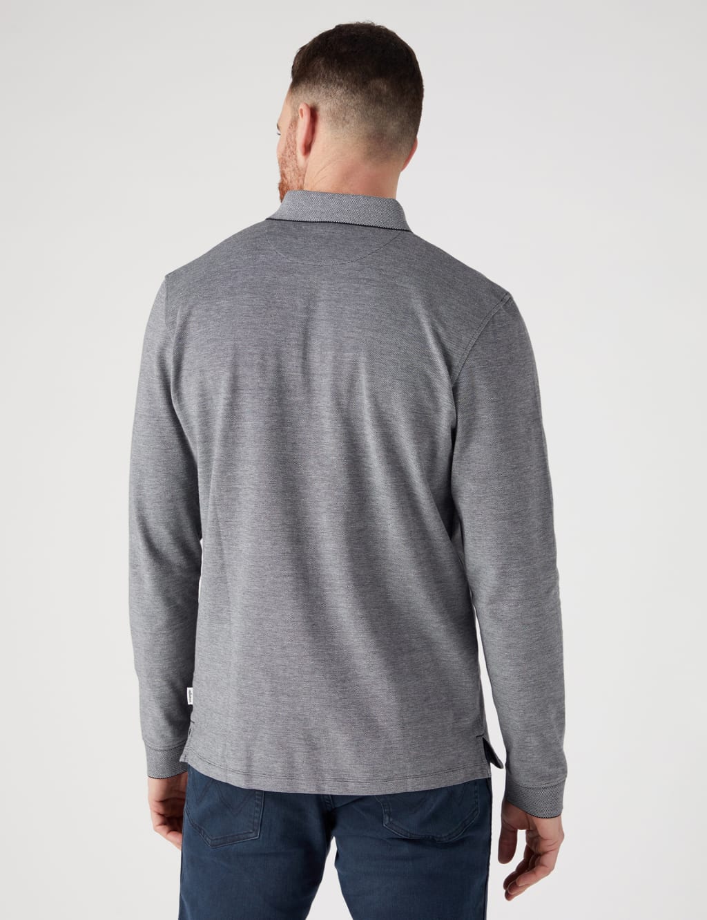 Pure Cotton Long Sleeve Polo Shirt image 3