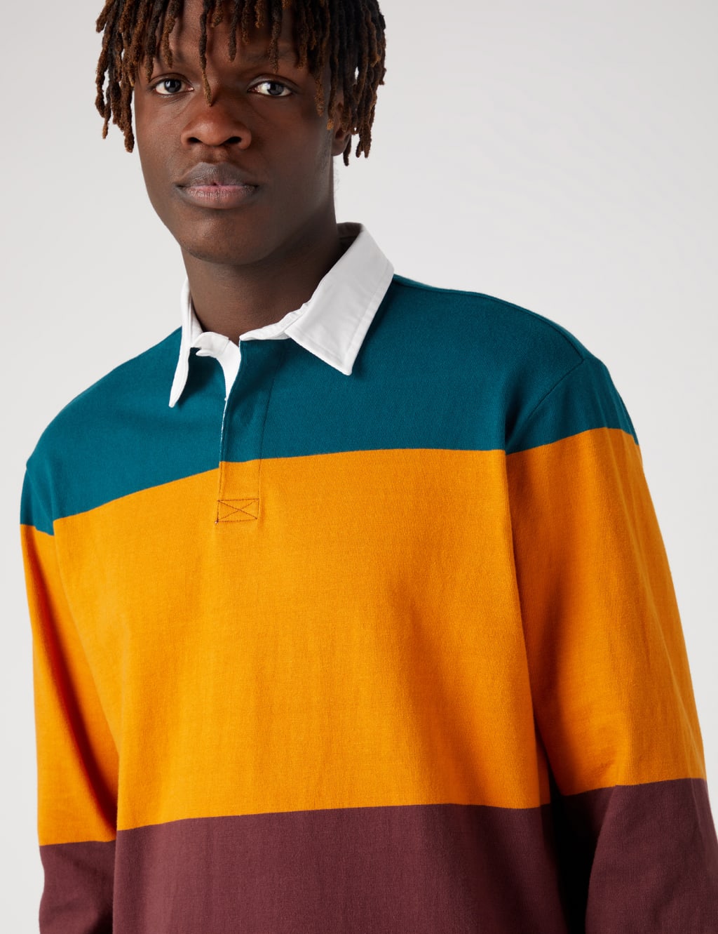 Pure Cotton Colour Block Rugby Shirt image 5
