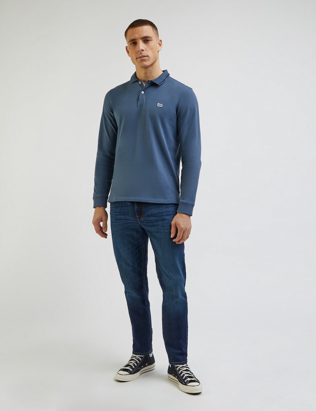 Pure Cotton Pique Tipped Polo Shirt image 4