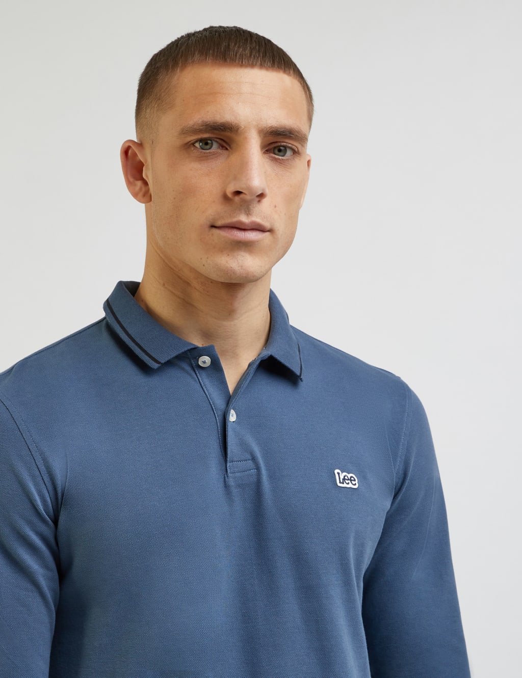 Pure Cotton Pique Tipped Polo Shirt image 5