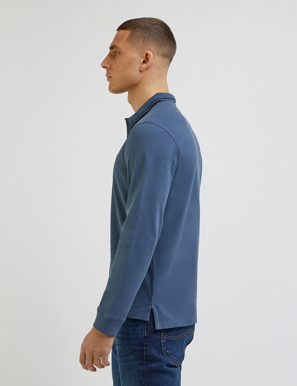 Pure Cotton Pique Tipped Polo Shirt image 6