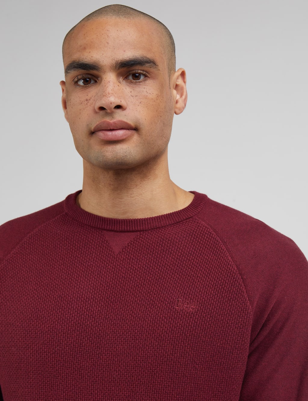 Pure Cotton Textured Crew Neck Jumper image 5