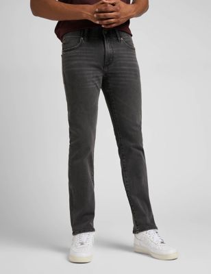 Lee Men's Slim Fit Five Pocket Jeans - 32/30 - Dark Grey, Dark Grey