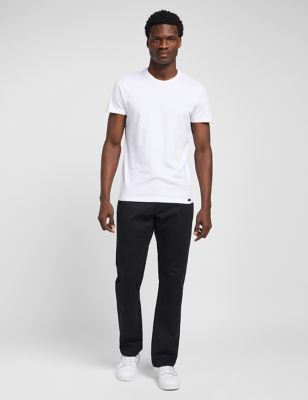 Lee Men's Straight Fit 5 Pocket Jeans - 3034 - Black, Black