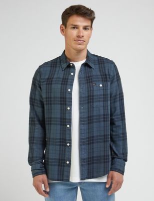 Pure Cotton Flannel Check Shirt