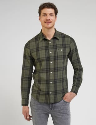 Pure Cotton Flannel Check Shirt