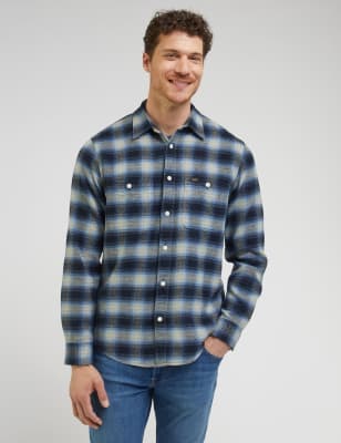 Pure Cotton Flannel Check Shirt