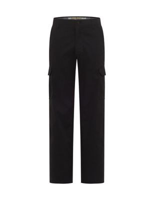 Lee Mens Regular Fit Cargo Trousers - 3032 - Black, Black
