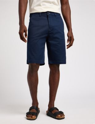 Lee Mens Chino Shorts - 32 - Navy, Navy