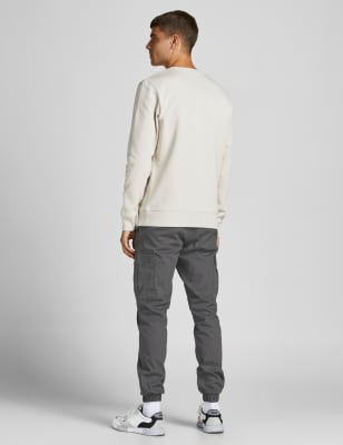 

Mens JACK & JONES Slim Fit Cargo Trousers - Grey Mix, Grey Mix