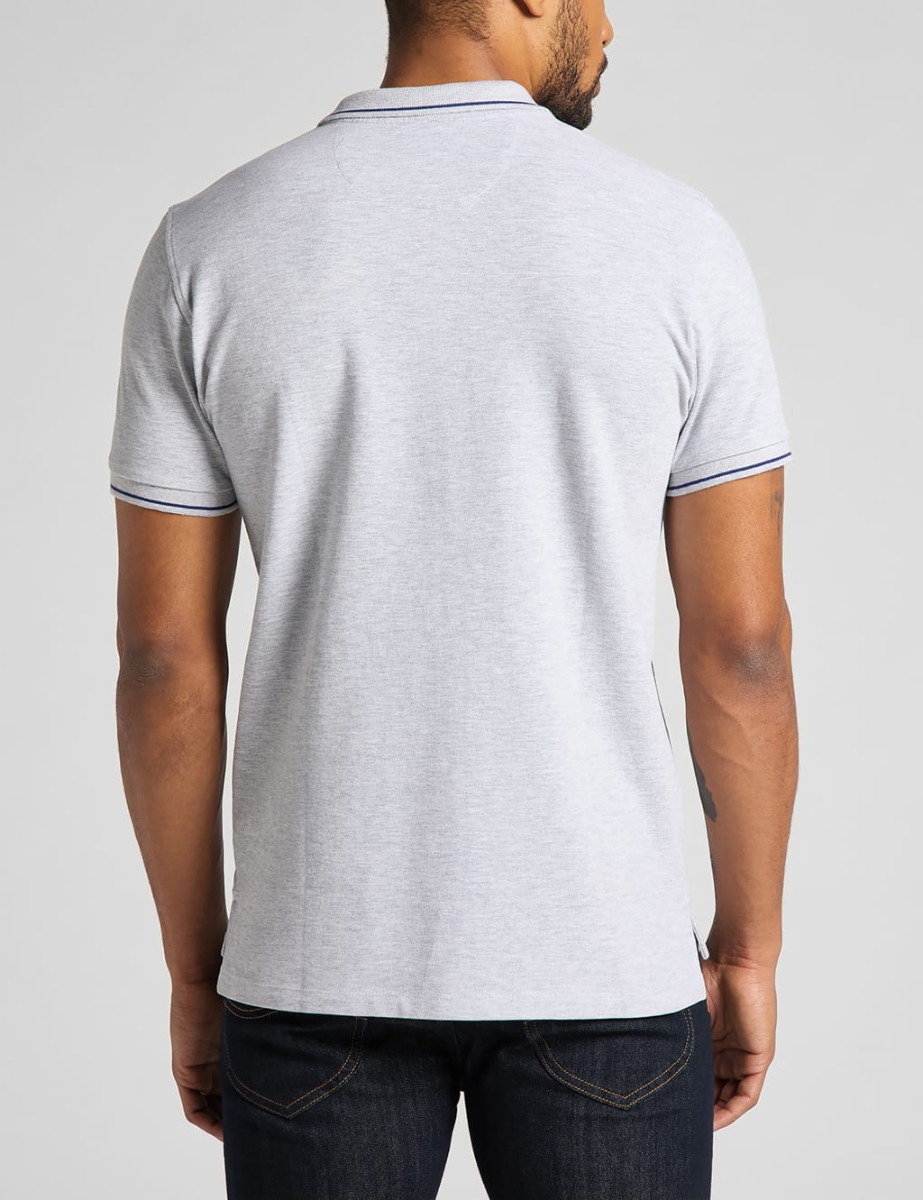 Pure Cotton Pique Tipped Polo Shirt image 2