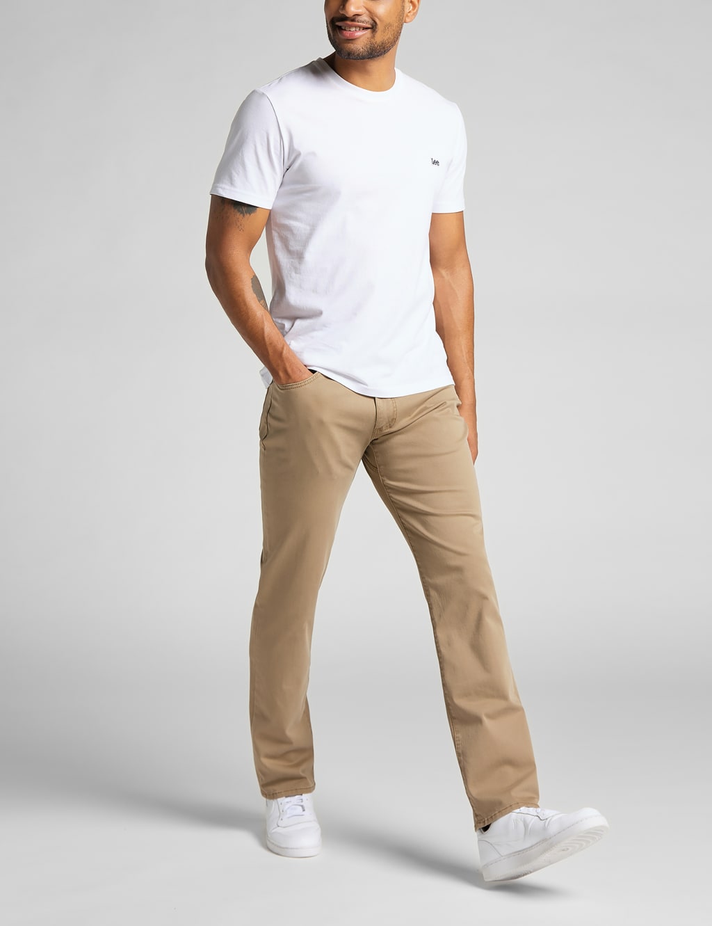 Straight Fit 5 Pocket Trousers image 4