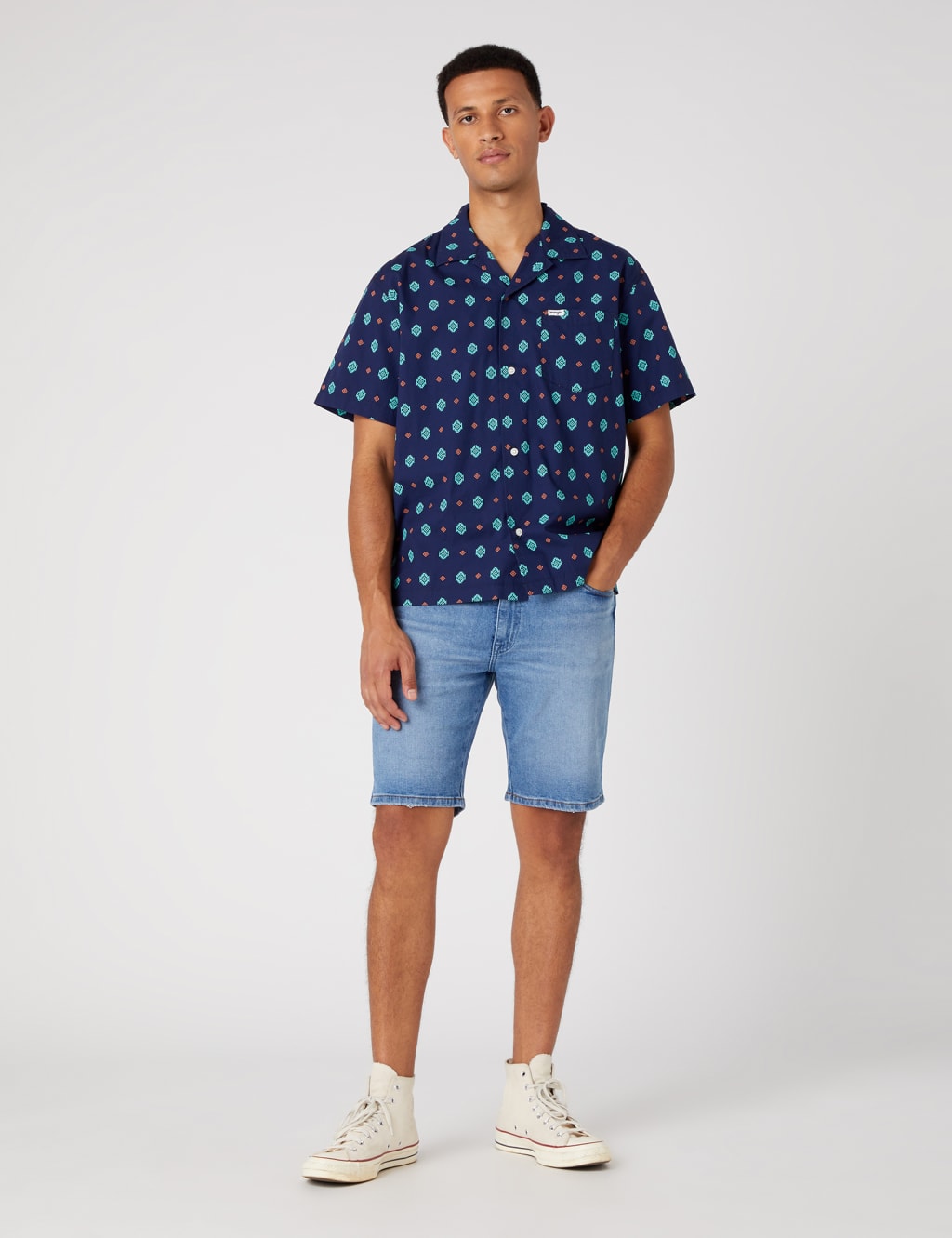 Pure Cotton Geometric Print Shirt image 4