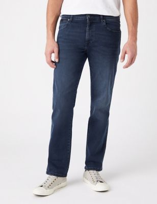 Wrangler Men's Texas Slim Fit 5 Pocket Jeans - 3034 - Blue Denim, Blue Denim