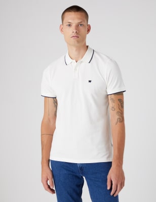 Pure Cotton Tipped Polo Shirt