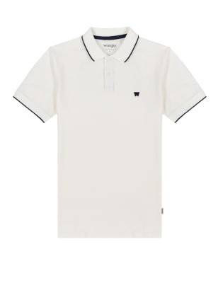 Pure Cotton Tipped Polo Shirt