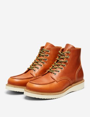 M&S Selected Homme Mens Leather Casual Boots