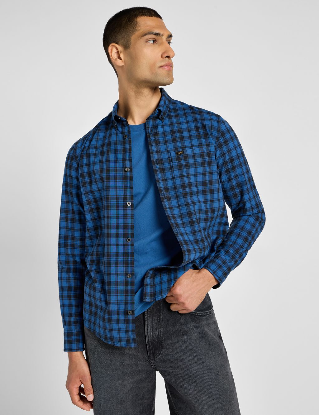 Pure Cotton Checked Flannel Shirt