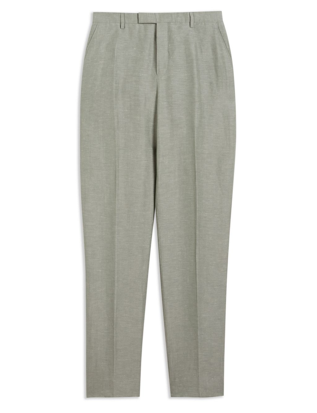 Slim Fit Linen Rich Lightweight Trousers image 2