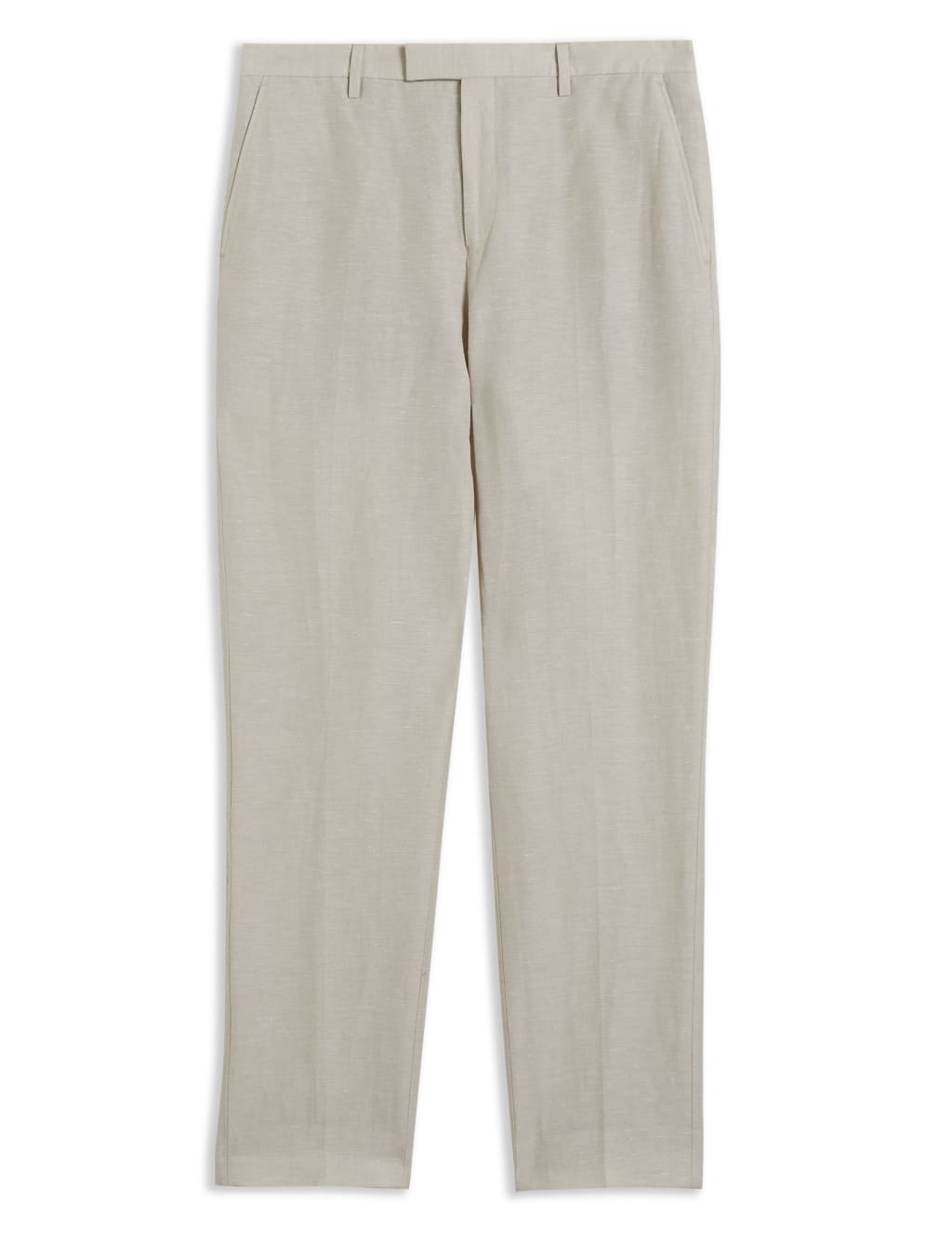 Slim Fit Linen Rich Lightweight Trousers image 2