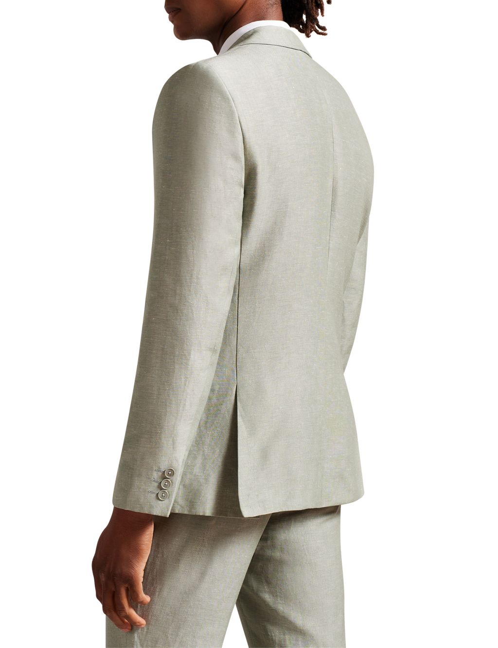 Slim Fit Linen Rich Jacket image 3