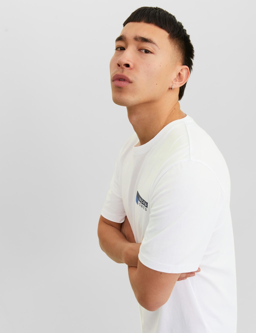 Organic Cotton Logo Print Crew Neck T-Shirt image 6