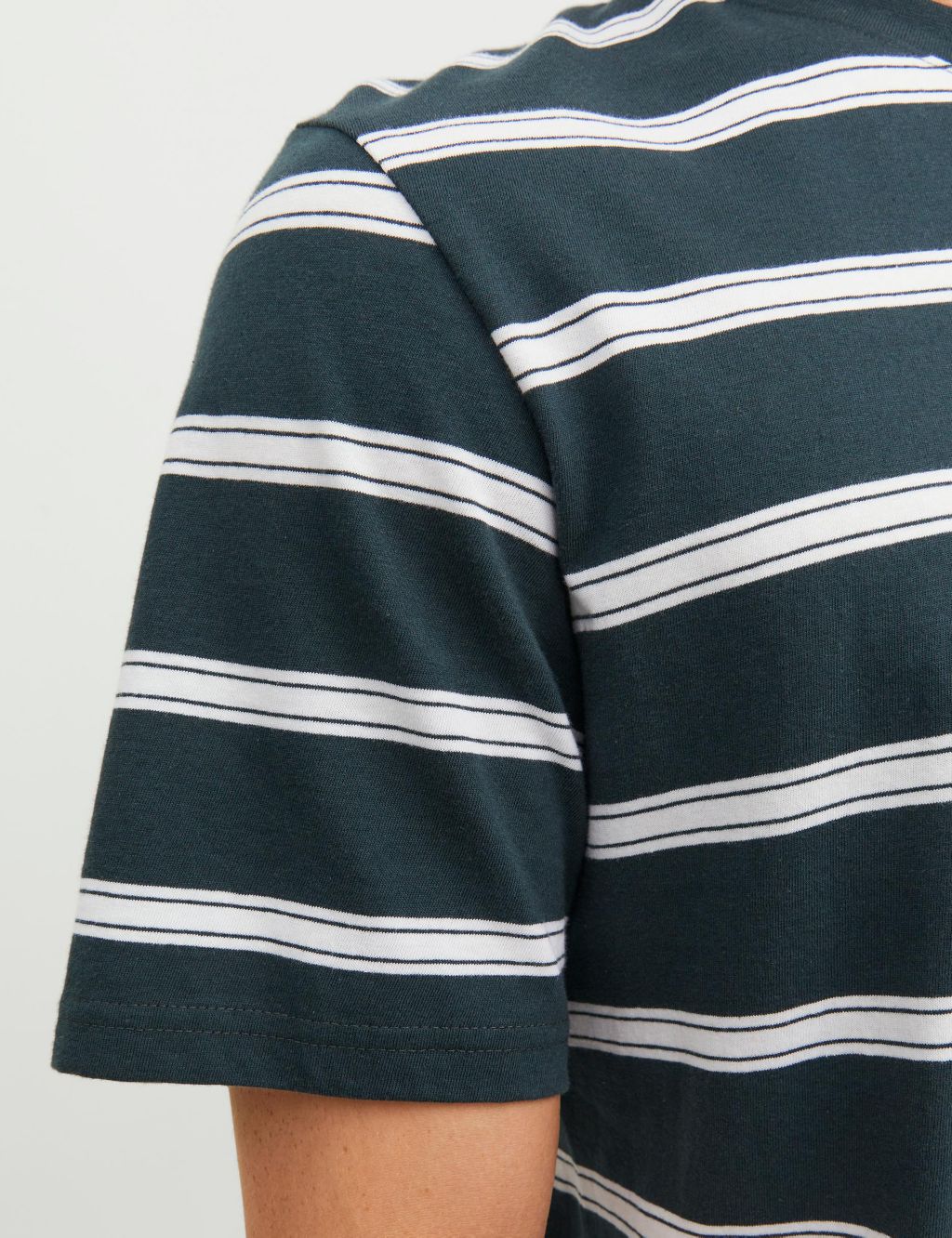Pure Cotton Striped T-Shirt image 6