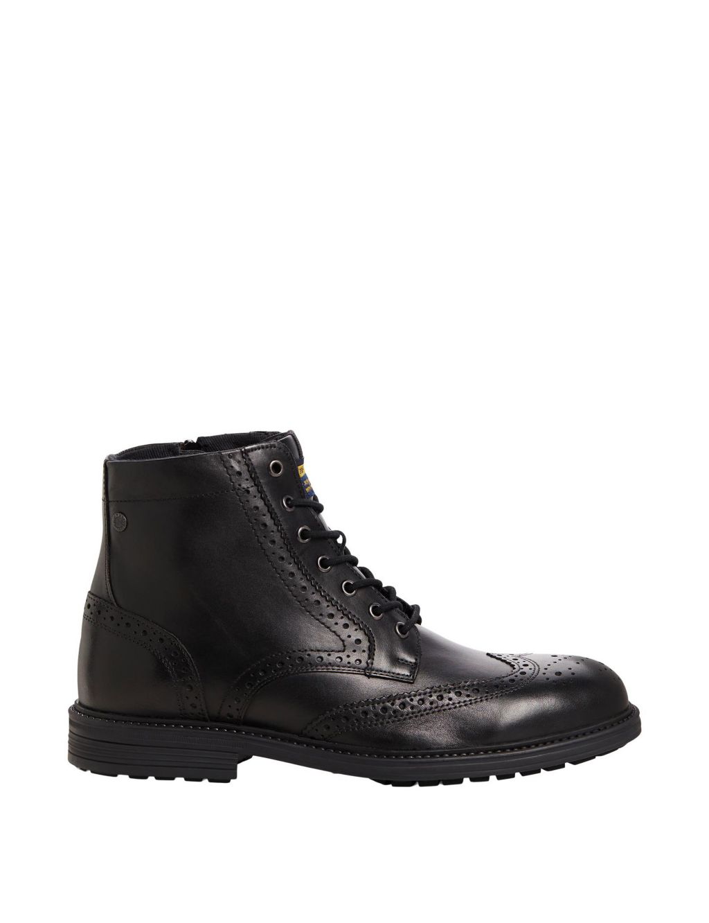 Leather Brogue Casual Boots image 1