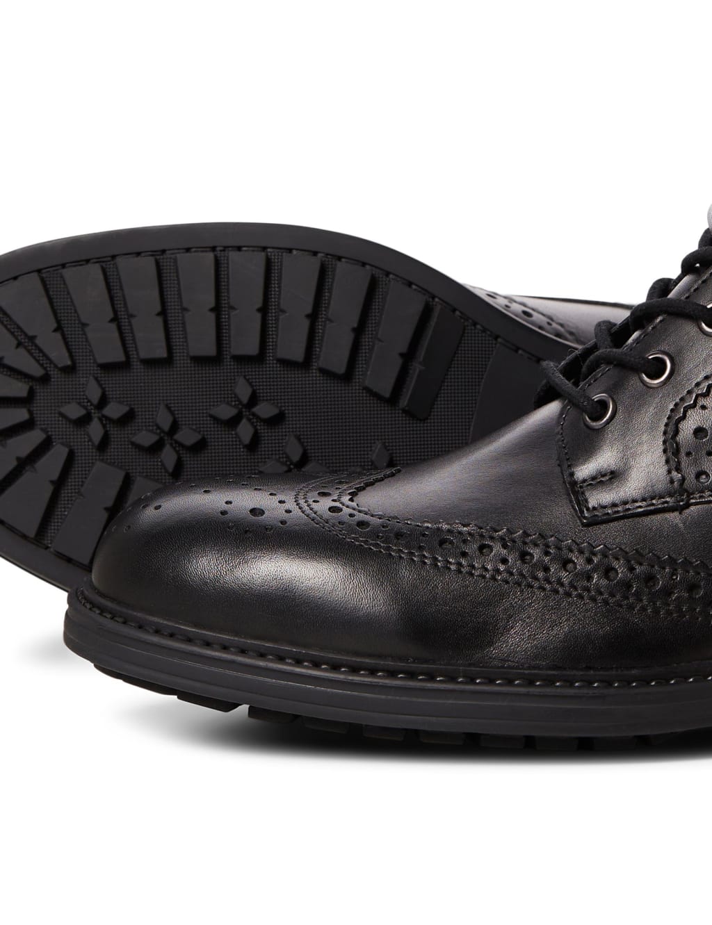 Leather Brogue Casual Boots image 3