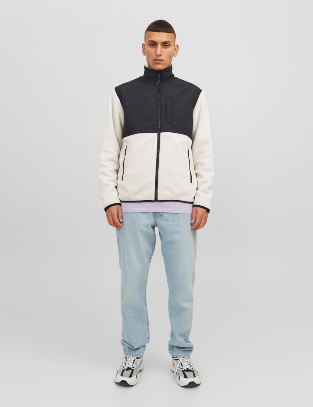Fleece Funnel Neck Jacket image 3