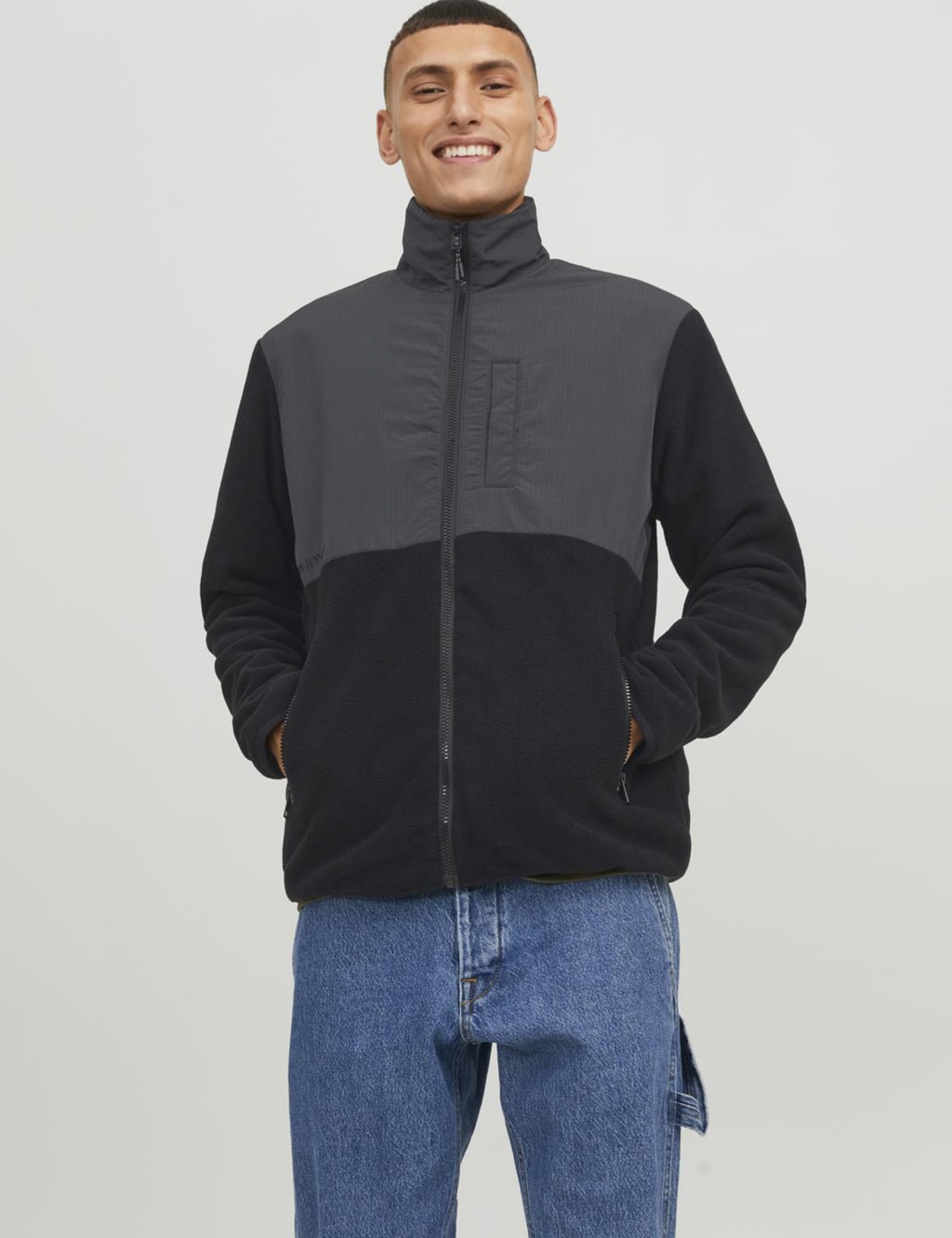 Mens fleece jacket best sale marks and spencer